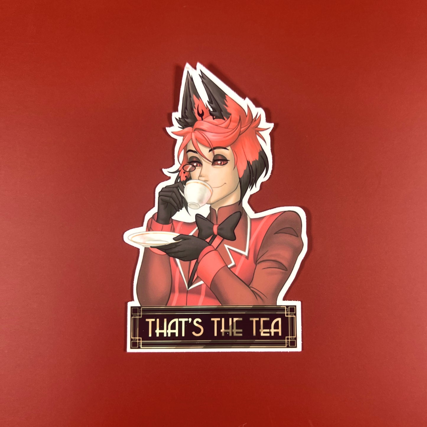 Alastor That's The Tea Sticker