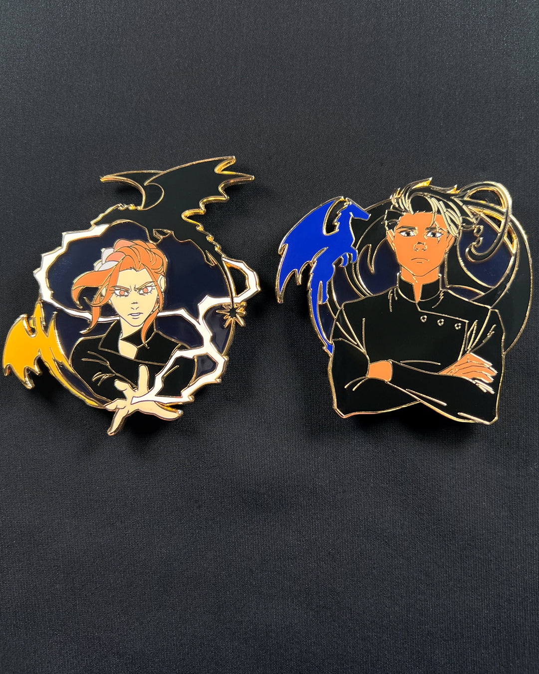 Xaden and Violet Fourth Wing Enamel Pins