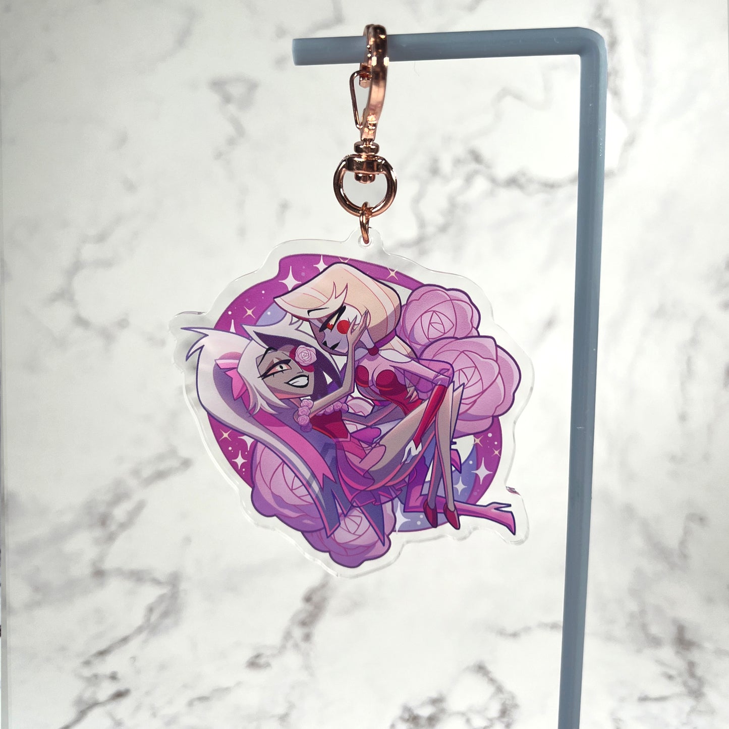 Hazbin Valentine Acrylic Keychains