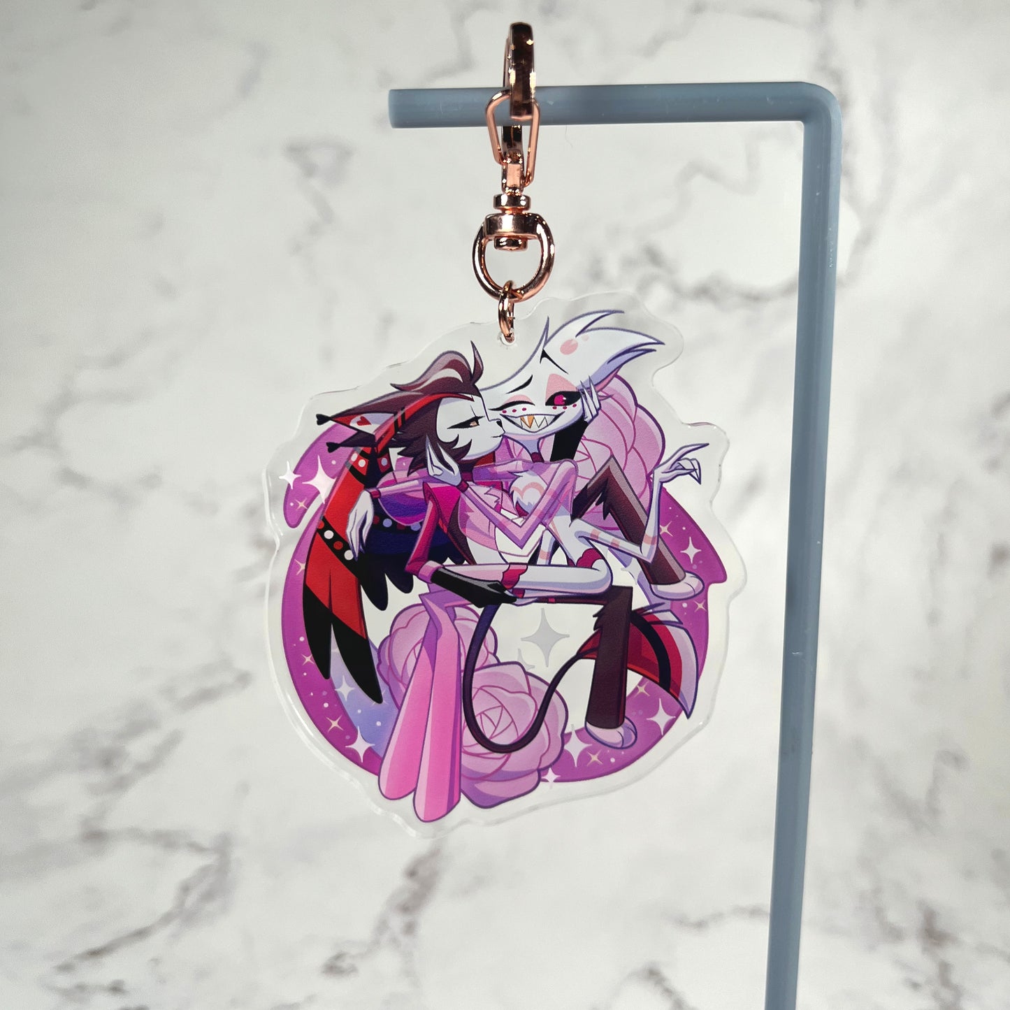 Hazbin Valentine Acrylic Keychains