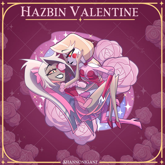 PRE-ORDER Hazbin Valentine Acrylic Keychains